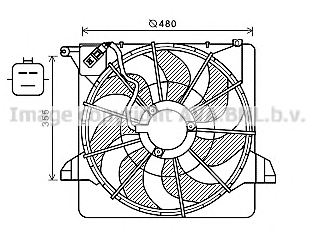 PRASCO KA7540 Fan, radiator